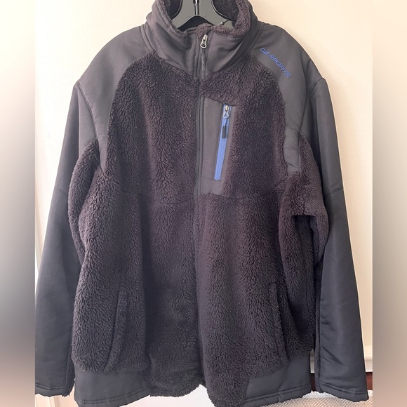 CB Other - Unisex black fleece CB zip up jacket sz xxl 2xl men’s or women’s oversized layer